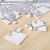 ピッツバーグ(1885年)のヴィンテージの地図 ジグソーパズル (側面)