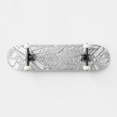 ピッツバーグ(1885年)のヴィンテージの地図 スケートボード (横)