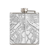 ピッツバーグ(1885年)のヴィンテージの地図 フラスク (裏面)