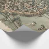 ピッツバーグ(1902年)のヴィンテージの絵解き地図 ラッピングペーパー (角)