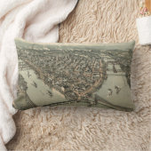 ピッツバーグ(1902年)のヴィンテージの絵解き地図 ランバークッション (ブランケット)