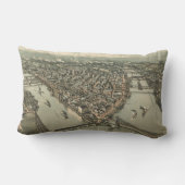 ピッツバーグ(1902年)のヴィンテージの絵解き地図 ランバークッション (裏面)