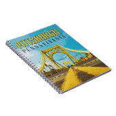 ピッツバーグ、PAイエローブリッジヴィンテージトラベル ノートブック (右側)