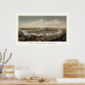 ピッツバーグ， PAパノラマMAp - 1874 ポスター (キッチン)