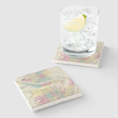 ピッツバーグAlleghenyシンシナチ市 ストーンコースター (横)