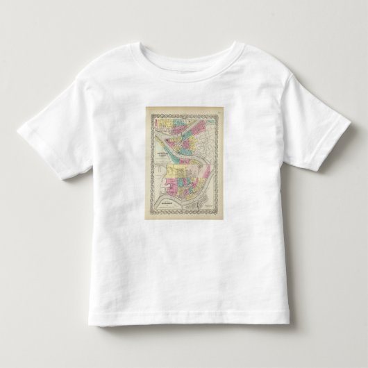 ピッツバーグAlleghenyシンシナチ市 トドラーTシャツ (正面)