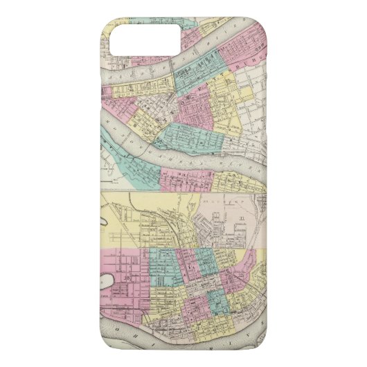 ピッツバーグAlleghenyシンシナチ市 Case-Mate iPhoneケース (裏面)
