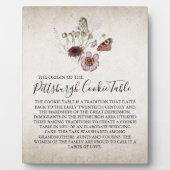 ピッツバーグCOOKIEテーブルの結婚署名 フォトプラーク (正面)