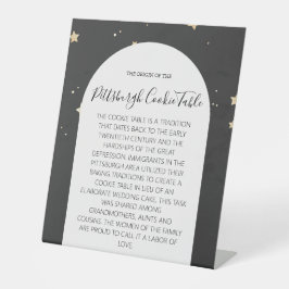 ピッツバーグCOOKIEテーブルの結婚署名 台座サイン