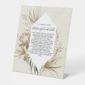 ピッツバーグCOOKIEテーブルの結婚署名 台座サイン (正面)