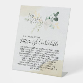 ピッツバーグCOOKIEテーブルの結婚署名 台座サイン