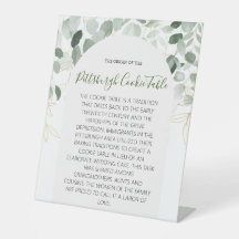 ピッツバーグCOOKIEテーブルの結婚署名