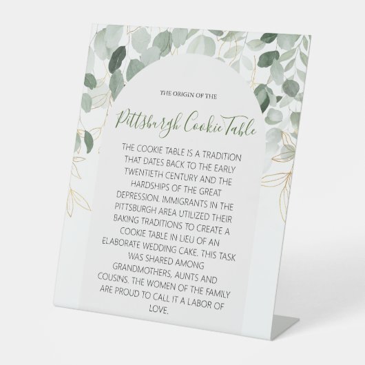 ピッツバーグCOOKIEテーブルの結婚署名 台座サイン (正面)