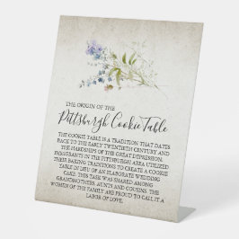 ピッツバーグCOOKIEテーブルの結婚署名 台座サイン