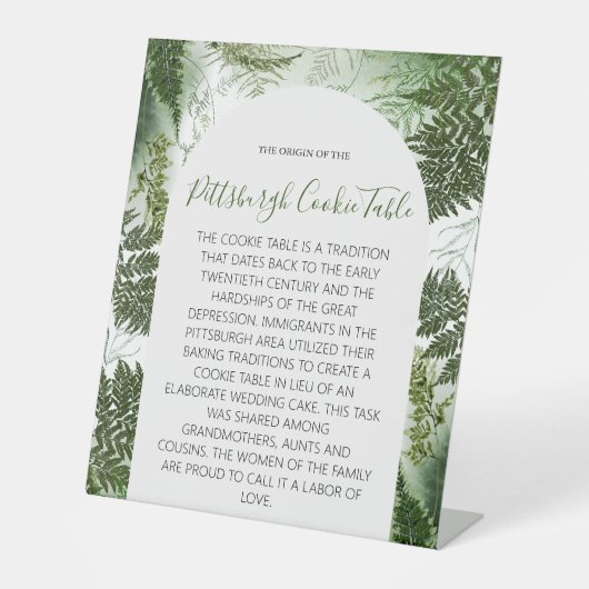 ピッツバーグCOOKIEテーブルの結婚署名 台座サイン (正面)