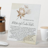 ピッツバーグCOOKIEテーブルの結婚署名 台座サイン (インサイチュ)