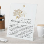 ピッツバーグCOOKIEテーブルの結婚署名 台座サイン (インサイチュ)