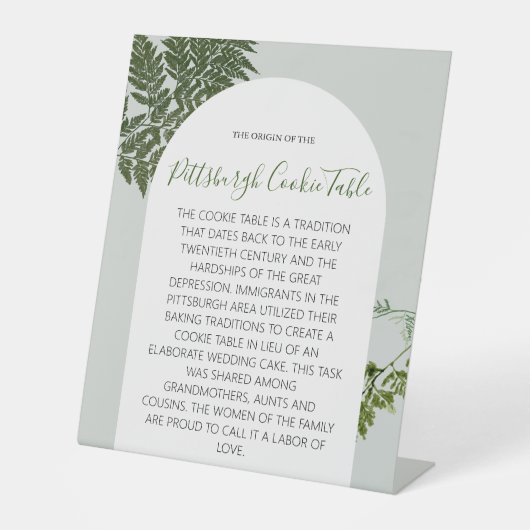 ピッツバーグCOOKIEテーブルの結婚署名 台座サイン (正面)