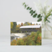 ピッツバーグNHカバーブリッジコネチカット川 ポストカード (スタンド正面)