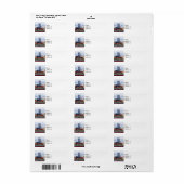 ピッツバーグPAスカイライン日付を保存 ラベル (フルシート)