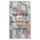 ピッツバーグPA – 時計の下で私に会結婚う スモールペーパーバッグ (裏面)