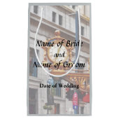 ピッツバーグPA – 時計の下で私に会結婚う スモールペーパーバッグ (正面)