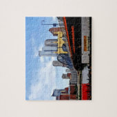 ピッツバーグPA - Train By Smithfield St Bridge ジグソーパズル (縦)