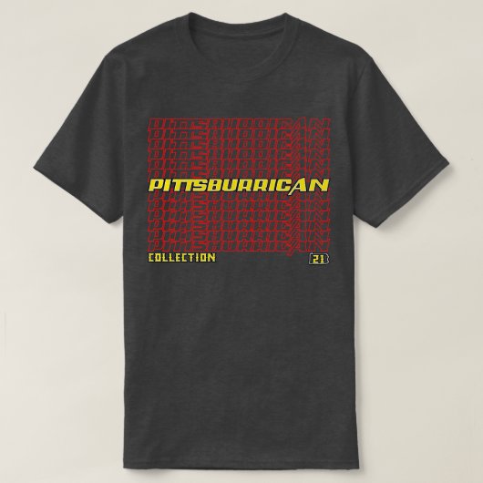 ピッツバーリカコレクションカスケード文字1 Tシャツ (デザイン正面)
