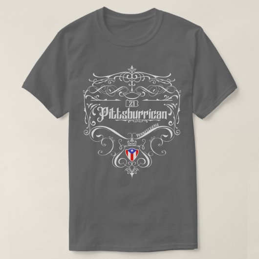 ピッツバーリカヴィンテージスタイル Tシャツ (デザイン正面)