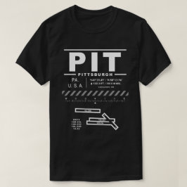 ピッツバ国際的ーグ空港PIT Tシャツ