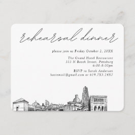 ピッツバ結婚グのリハエレガントーサルディナー エンクロージャーカード