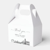 ピッツバ結婚ーグパーソナライズされたの愛用箱 フェイバーボックス (裏面サイド)