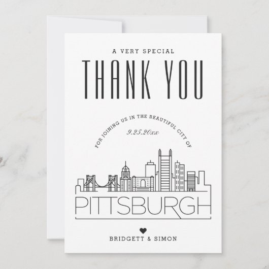 ピッツバ結婚ーグ |ありがとう+フォトカード カード (正面)