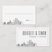 ピッツバ結婚ーグ |座席表の前面と背面 プレイスカード (正面/裏面)