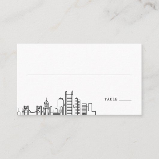 ピッツバ結婚ーグ |座席表の前面と背面 プレイスカード (正面)