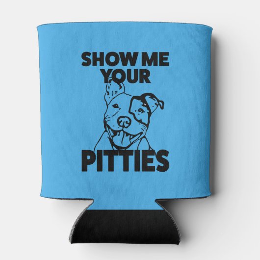 ピッツピットブルおもしろい缶のクーラーを表示 缶クーラー (裏面)