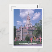 ピッツフィールドイリノイPike County裁判所の写真 ポストカード (正面/裏面)