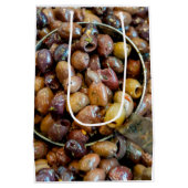 ピットとベテランの黒レッチーノオリーブ ミディアムペーパーバッグ (裏面)