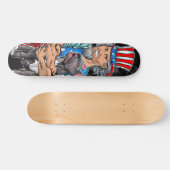 ピットの雄牛、HugsではなくThugsのサイズT市に作られた スケートボード (横)