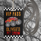 ピットクパーソナライズされたルーのモンスタートラックVIPパス バッジ