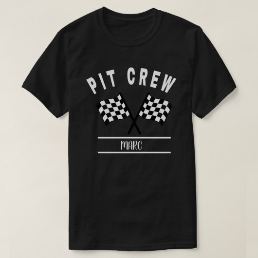 ピットクルーシャツ、ファミリーマッチングシャツ及びベビー Tシャツ (デザイン正面)
