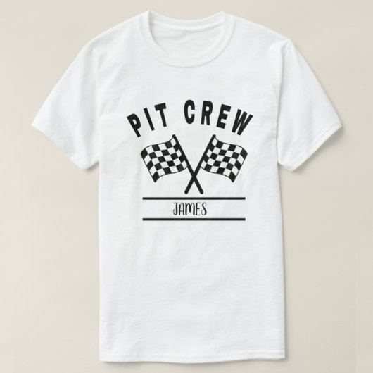 ピットクルーシャツ、家族お揃いシャツと赤ちゃん Tシャツ (デザイン正面)