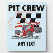 ピットクルー誕生日パーティーテーマレースカーマッチング フォトプラーク (正面)