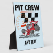 ピットクルー誕生日パーティーテーマレースカーマッチング フォトプラーク (側面)