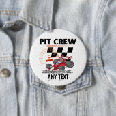 ピットクルー誕生日パーティーテーマレースカー 缶バッジ (インサイチュ)