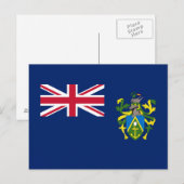 ピットケアン諸島の旗 ポストカード (正面/裏面)