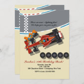 ピットストップ招待状 招待状 (正面/裏面)