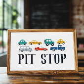 ピットストップ運輸誕生日標識 ポスター
