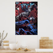 ピットスーパーヒーロー漫画カバー ポスター (キッチン)