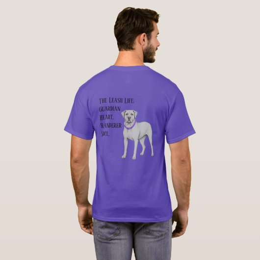 ピットハウンドの守護の心。放浪の魂。 Tシャツ (裏面フル)